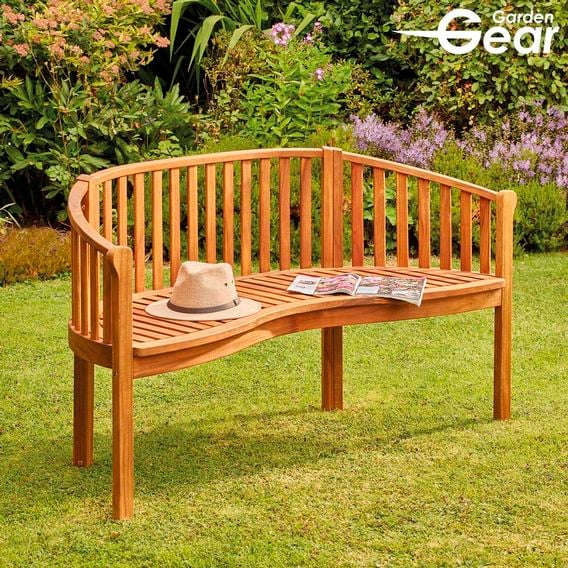 Garden Gear - Acacia 3-Person Banana Bench